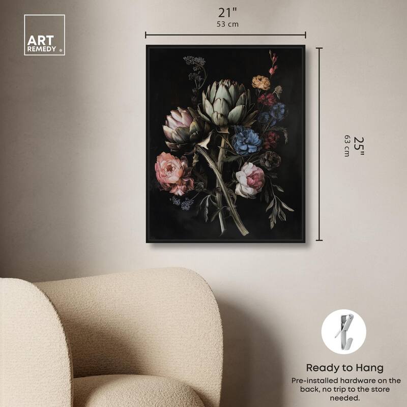 Moody Artichoke III Canvas by Art Remedy