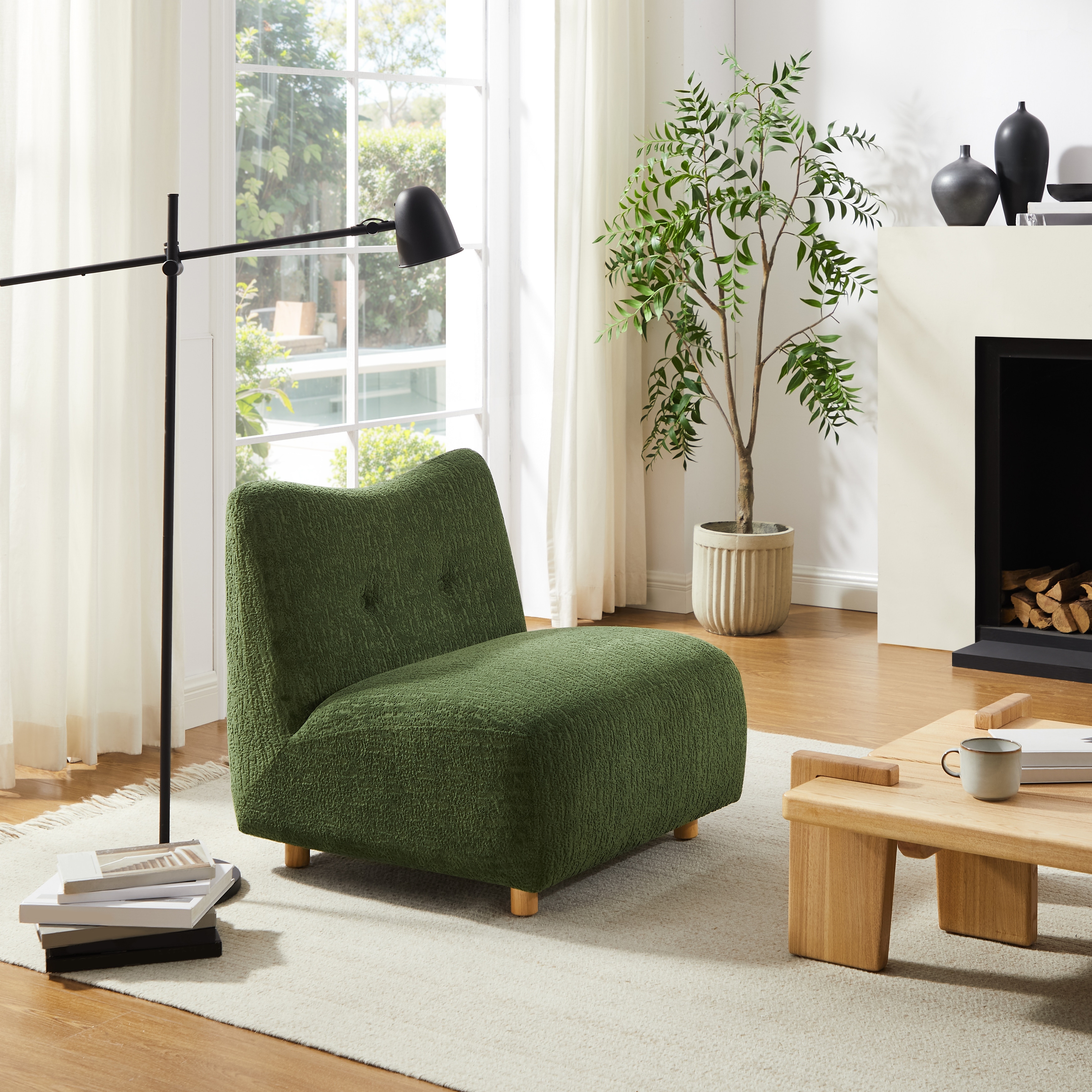 Art Leon Jacquard Fabric Module Accent Chair