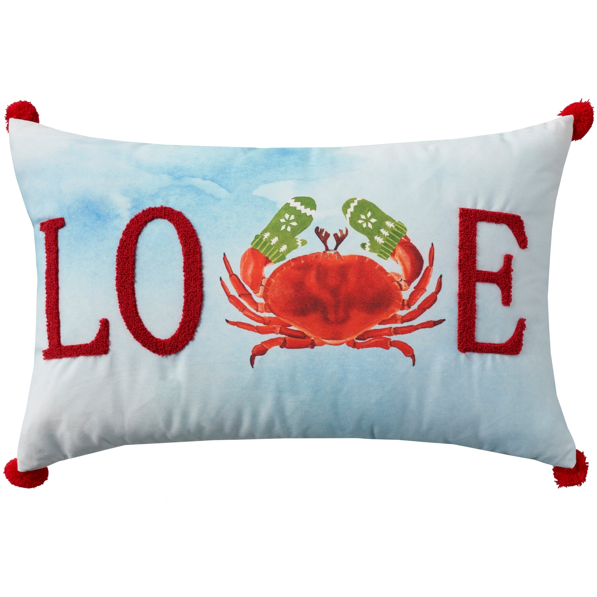 Mina Victory Holiday Pillows Quotes & Sayings Throw Pillow