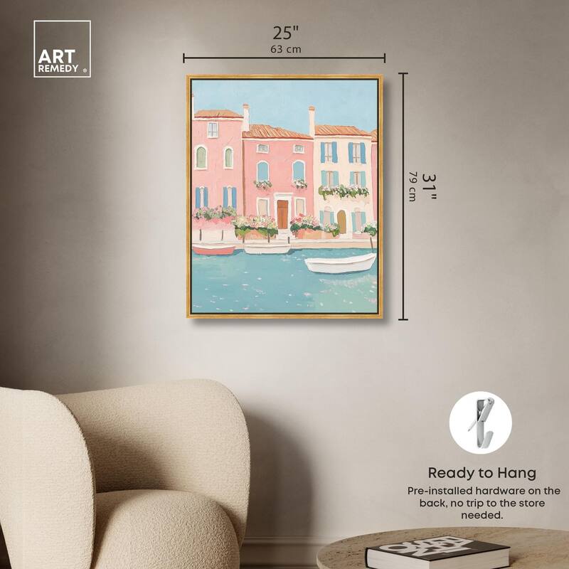 Adrift in Venice Canvas by Art Remedy