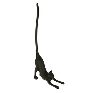 Shop Rustic Brown Cast Iron Stretching Cat Paper Towel Holder