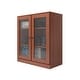 preview thumbnail 36 of 35, Palace Imports 100% Solid Wood TV Stand with Clear Glass Doors for TVs up to 32"