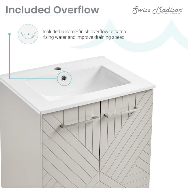 Annecy 24" Bathroom Vanity in Mayhem Greige