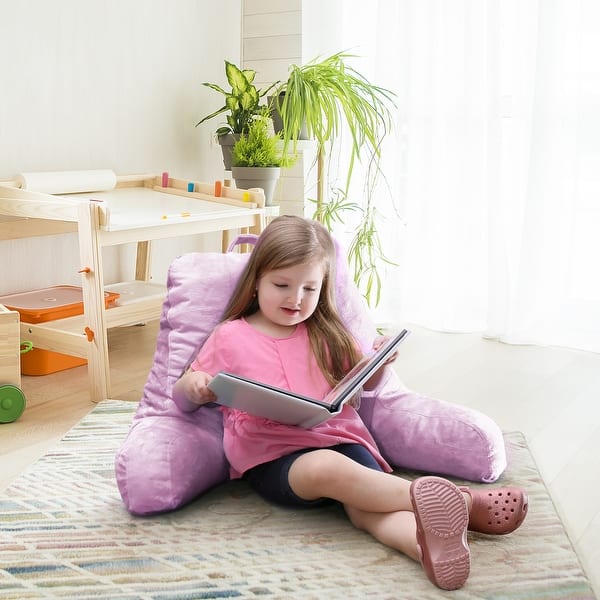 Nestl Reading Pillow Standard Bed Pillow, Back Pillow for Sitting in Bed  Shredded Memory Foam Chair