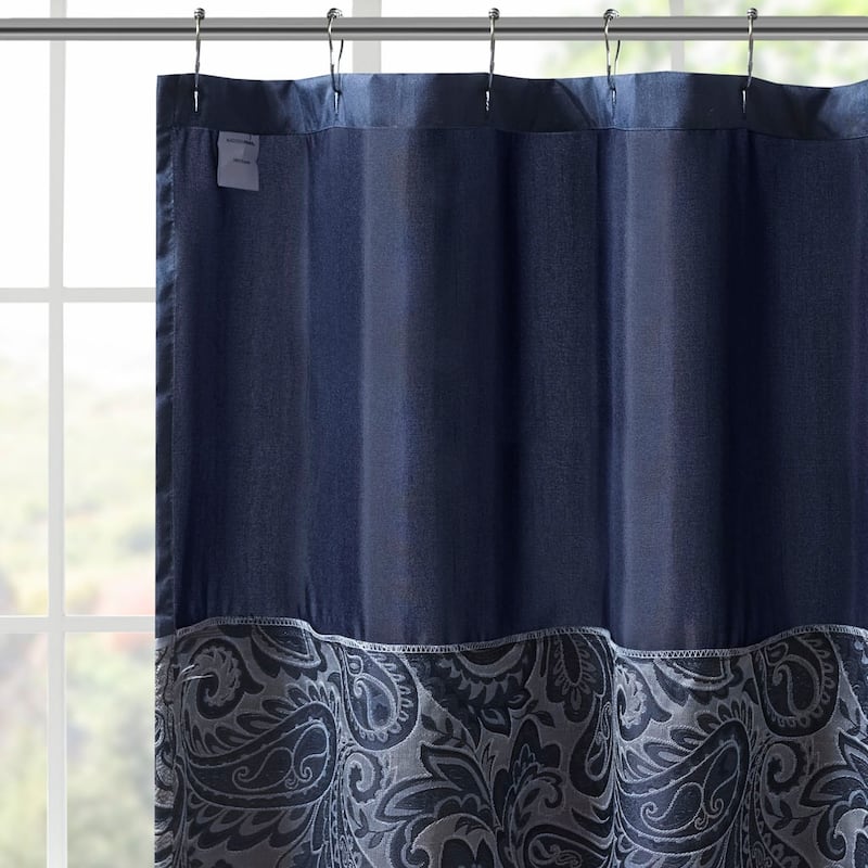 Traditional 1 PC Jacquard Shower Curtain