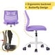preview thumbnail 23 of 36, HomyLin Plastic Mesh Adjustable Armless Desk Chair with Rolling Wheels Kids Teen