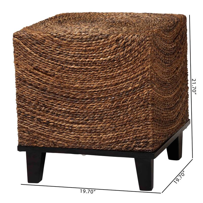 Verino Bohemian Natural Seagrass End Table