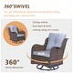 preview thumbnail 39 of 91, Outdoor Patio Furniture Set Brown Wicker Patio Conversation Seating Sets