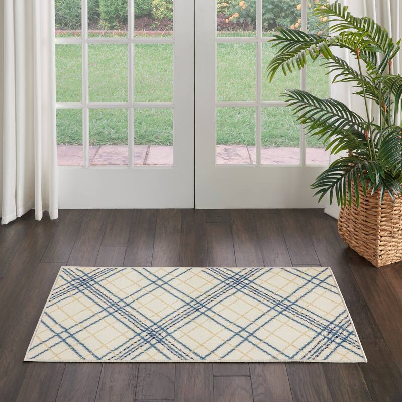 Nourison Jubilant Indoor Plaid Area Rug