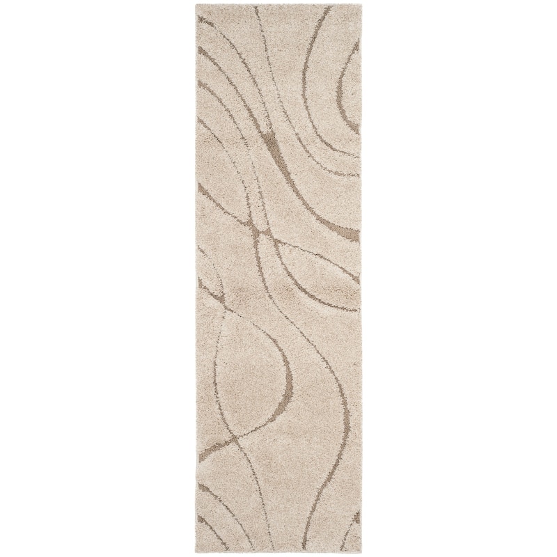 SAFAVIEH Florida Shag Sigtraud Abstract Waves 1.2-inch Thick Rug