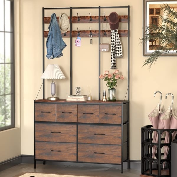 8 Drawer Dresser, Tall Dressers for Bedroom, Big Fabric Dressers & Chests of Drawers for Living Room, Brown Dresser - as picture - Bed Bath & Beyond