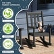 preview thumbnail 59 of 63, Laguna Kids Outdoor Poly Rocking Chair with Side Table 3-Piece Set