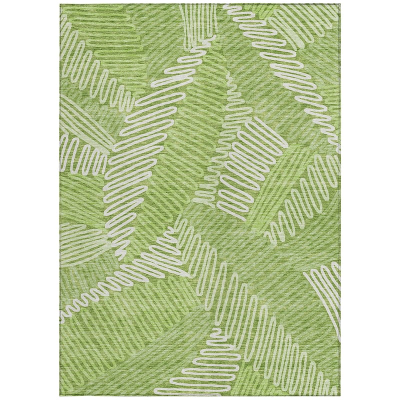 HomeRoots Floral Transitional Rectangle Outdoor Rug