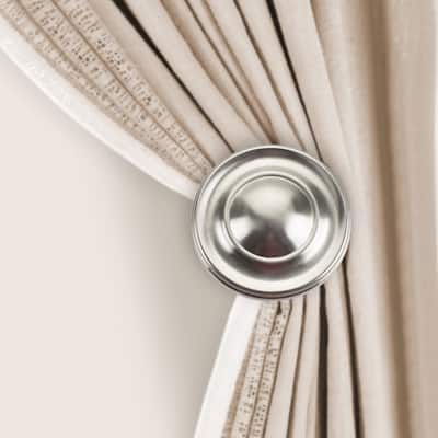 2 Pcs Curtain Holdback for Curtains Wall Mounted Metal Drapery Hook for Door Window Treatment- By Deco Window