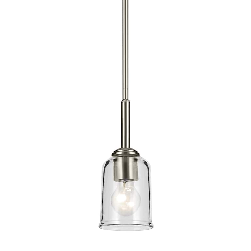 Kichler Lighting Shailene 1-Light Mini Pendant Light with Clear Glass