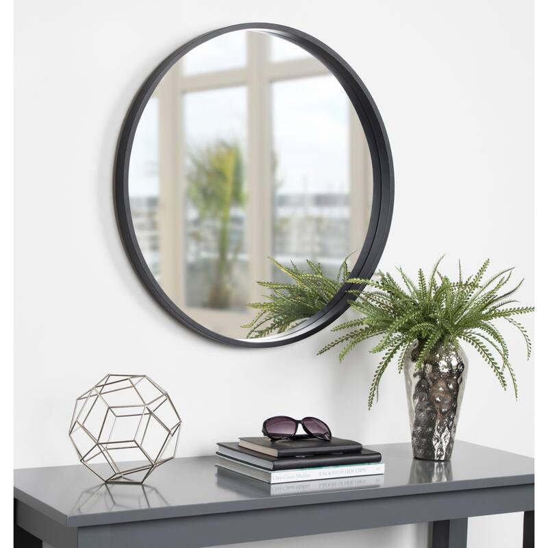 Kate and Laurel Travis 25.6" Round Accent Wall Mirror