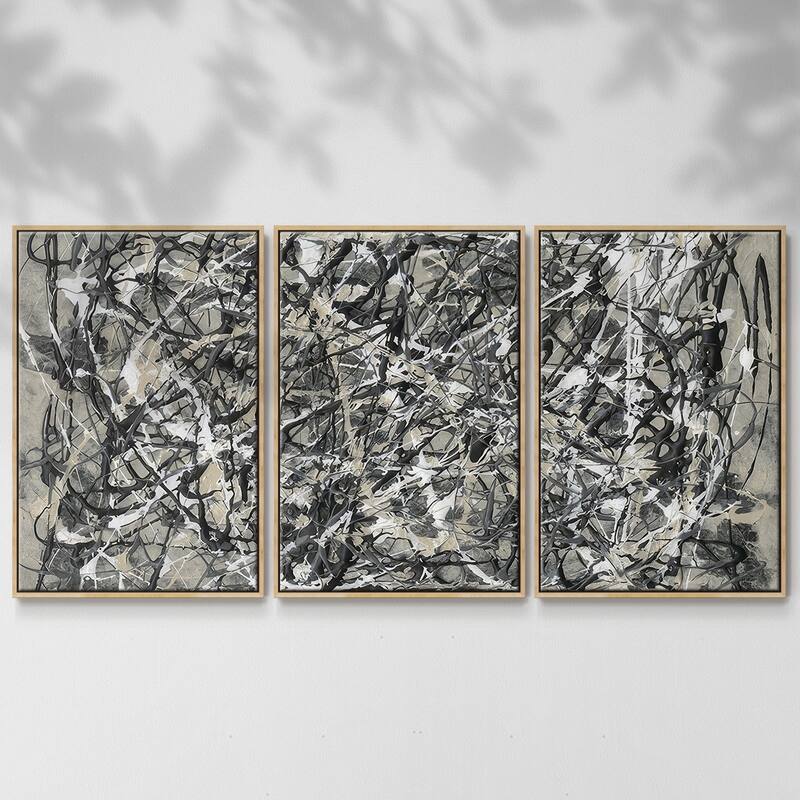 Pollack Homage I - Multi Piece Framed Canvas