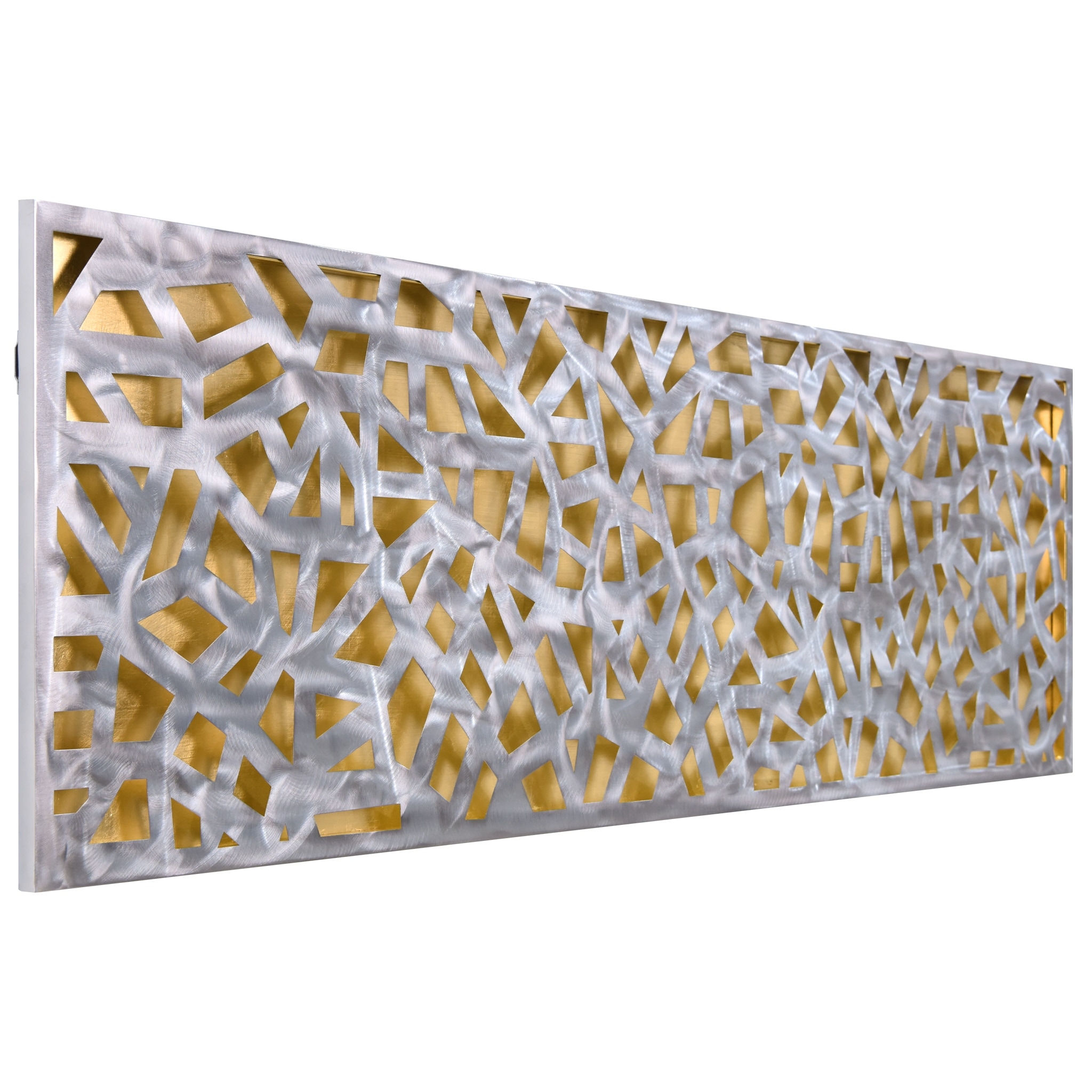 Polished Steel Abstract Wall Art Sculpture Modern Design Metal Decor-image