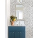 preview thumbnail 4 of 7, Disney Alice in Wonderland Navy Garden Peel and Stick Wallpaper by RoomMates