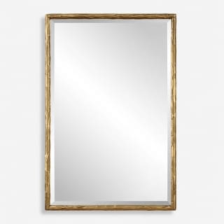 Vanity Rectangular Wall Mirror - 36" - Gold Finish