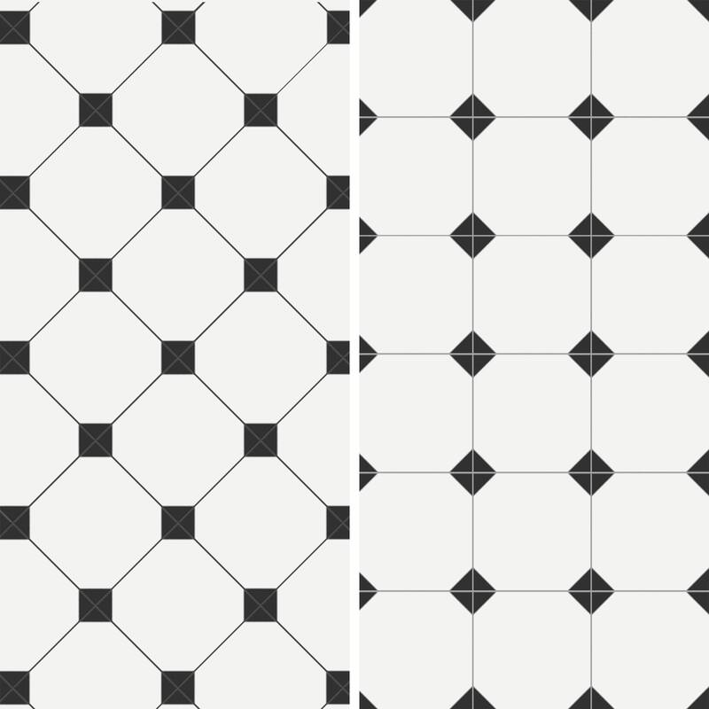 Merola Tile Chelsea Black 9-3/4" x 9-3/4" Porcelain Floor and Wall Tile