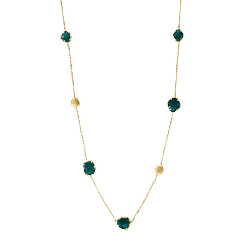 EFFY 14K Gold Green Onyx Necklace