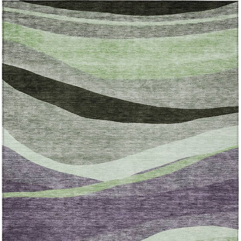 HomeRoots Abstract Transitional Rectangle Outdoor Rug