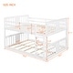 preview thumbnail 18 of 21, Full Over Full Bunk Bed with Guardrails - Sturdy Pine Wood Design