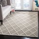SAFAVIEH Handmade Natura Qiong Wool/ Viscose Trellis Rug - 10' x 14' - Grey