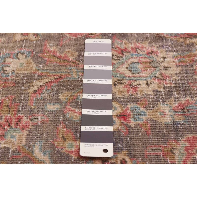 ECARPETGALLERY Hand-knotted Antalya Vintage Dark Grey Wool Rug - 9'5 x 13'9