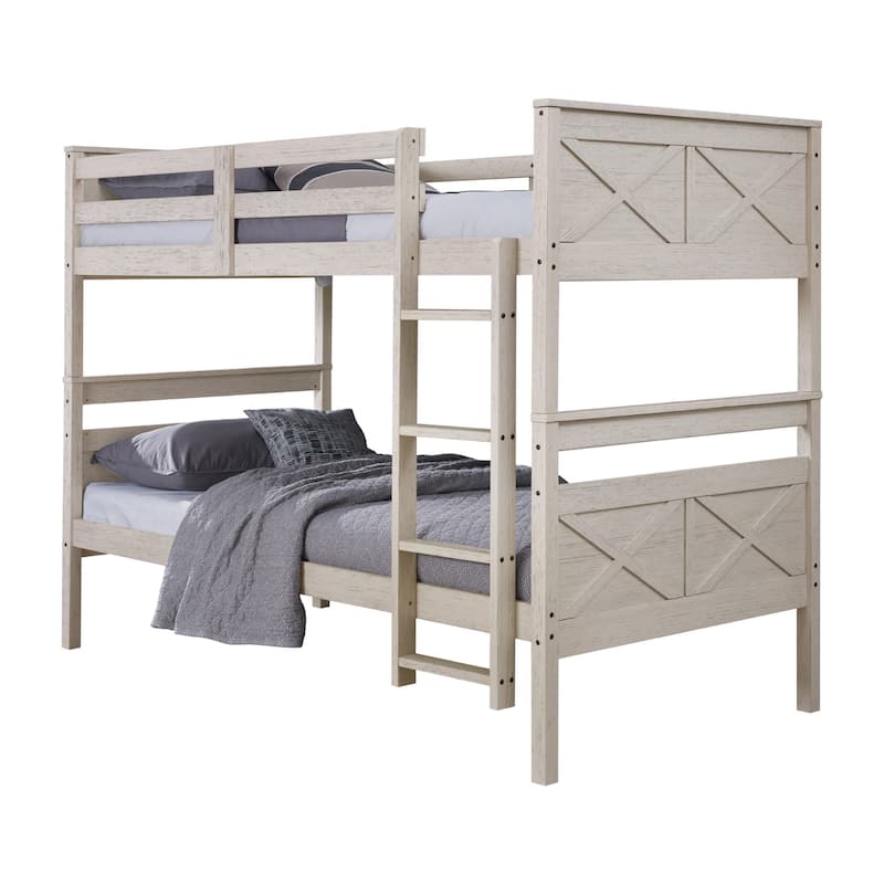 Clayfell Exeter Twin Over Twin Solid Wood Standard Bunk Bed