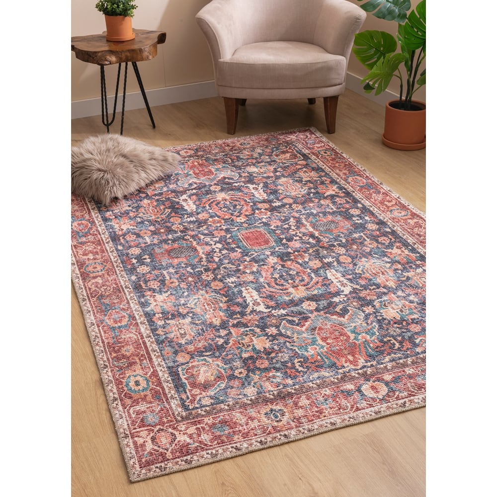 VER02 Vera Collection Multi Power Loomed Indoor Area Rug