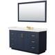 Option Dark Blue / White Quartz Top / Brushed Gold