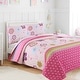 preview thumbnail 1 of 3, Cozy Line Pink Flower Garden Girl Quilt Bedding Set