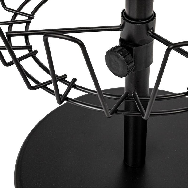 4 Tier Revolving Shoe Tree - 12"D x 12"W x 52"H