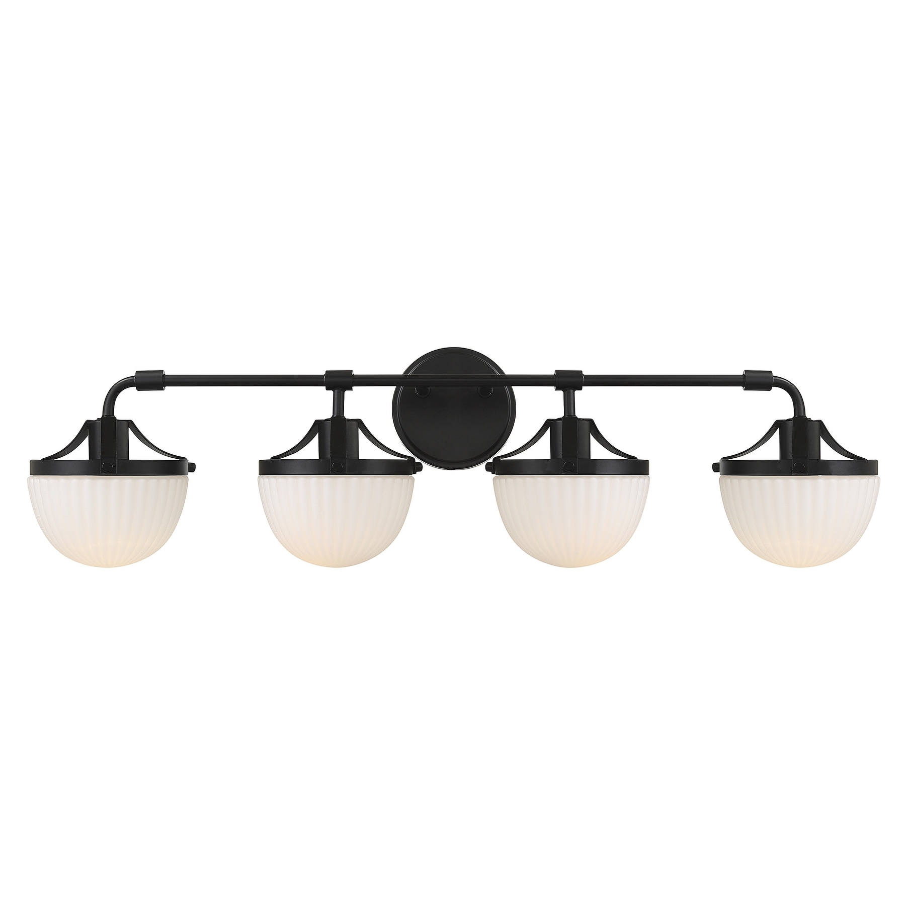 Meredith 4-Light Bathroom Vanity Light in Matte Black