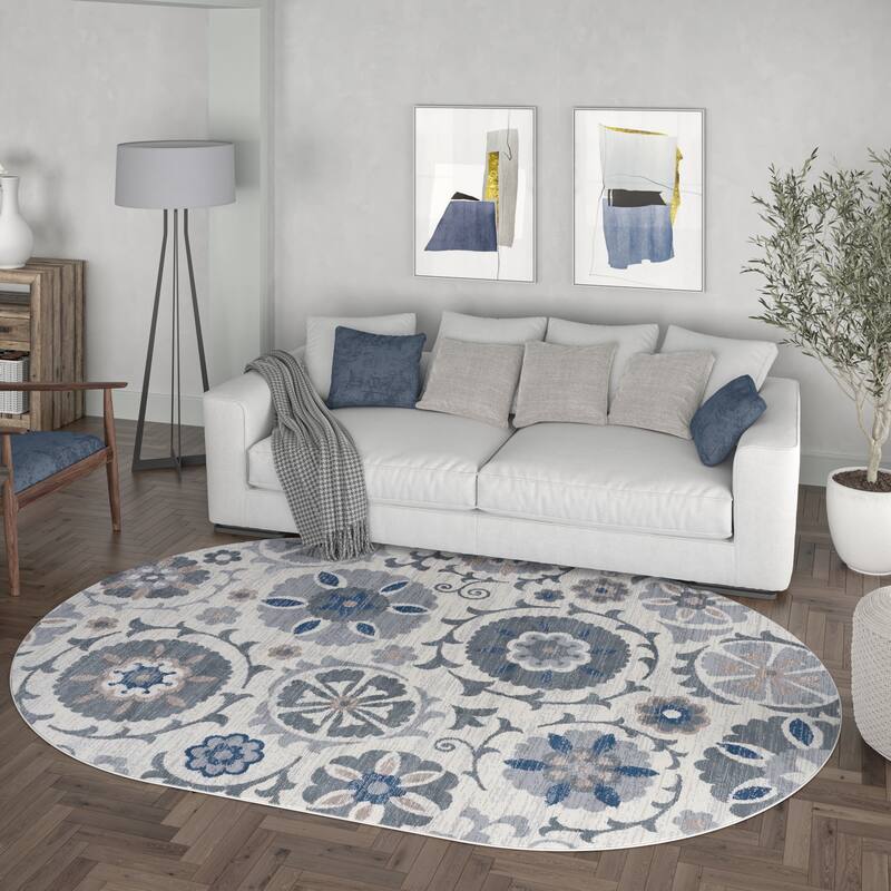 Carrington Transitional Floral & Botanical Indoor Area Rug