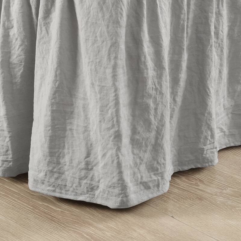 Lush Decor Ruched Ruffle Elastic Easy Wrap Around Bedskirt