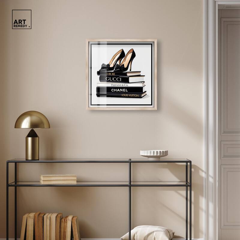 Ink Books and Heels Shadowbox by Art Remedy