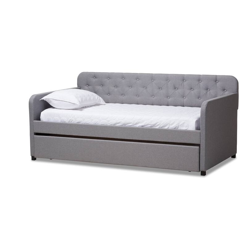 Taylor & Olive Damodar Contemporary Fabric Daybed - Grey