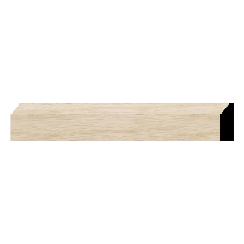 WM947: 3/8-in D x 1-1/4-in W x 96-in L Americraft Solid Hardwood Stain Grade Colonial Stop Moulding - White Oak