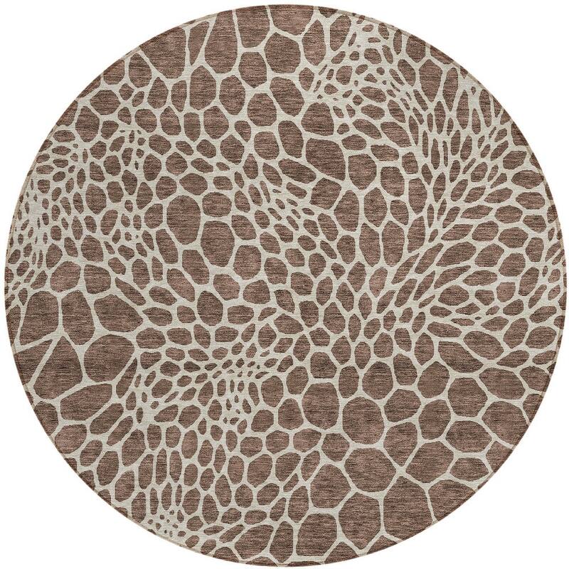 HomeRoots Geometric Transitional Rectangle Outdoor Rug