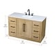 preview thumbnail 7 of 9, Elegant Lighting VF29054 Chase 54" Free Standing Single Basin Vanity