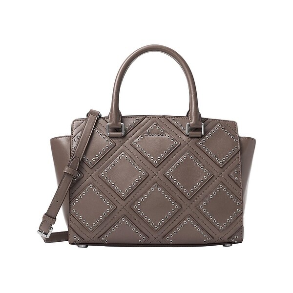 Michael Kors Womens Selma Satchel Handbag Leather Grommet Michael Kors Womens Selma Satchel Handbag Leather Grommet Medium
