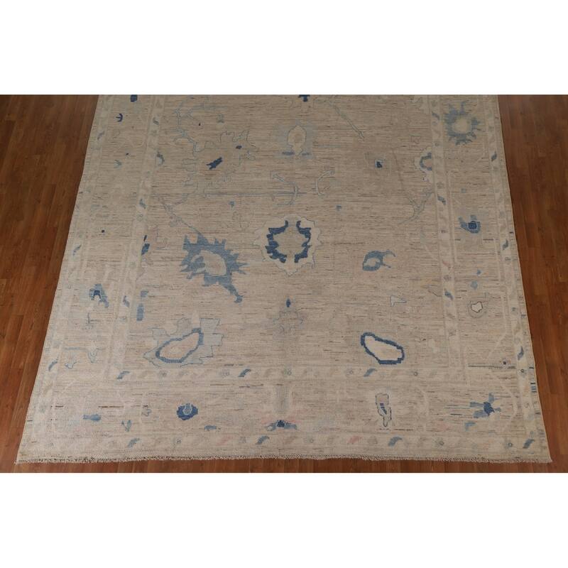 Oushak Oriental Area Rug Hand-knotted Wool Carpet - 10'0"x 13'5"