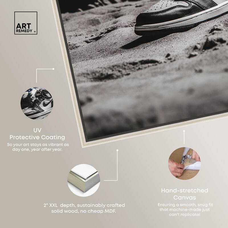 Moon Kicks Canvas by Art Remedy