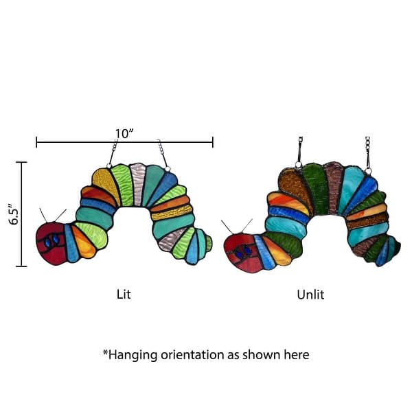 River of Goods Caterpillar River of Goods Multicolored Stained Glass