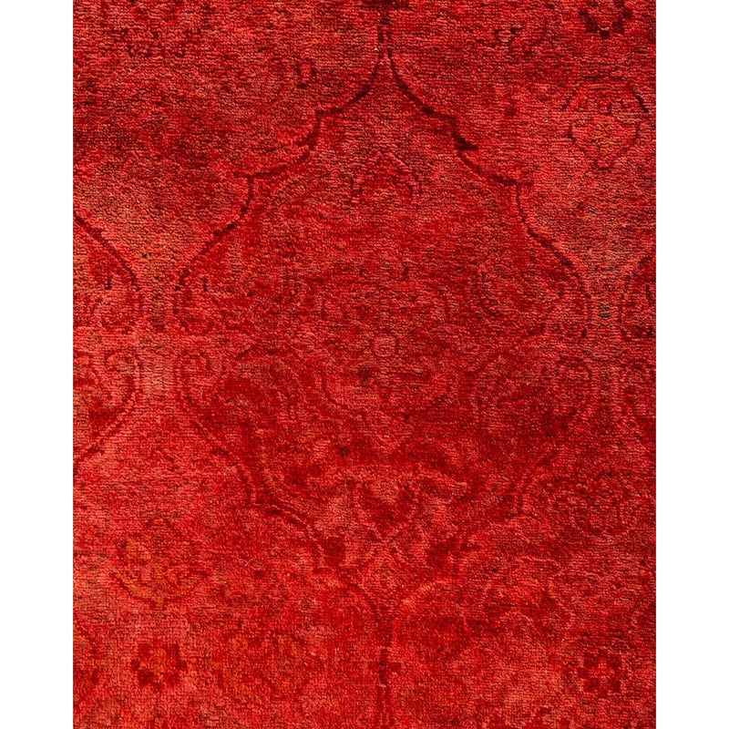 Contemporary Overdyed Wool Hand Knotted Runner - 2' 6" x 11' 3"