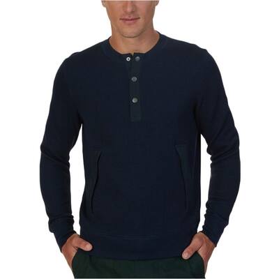 Nautica Mens Ribbed Henley Shirt