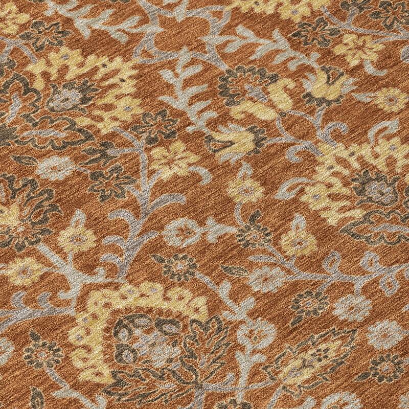 Machine Washable Indoor/ Outdoor Traditional Hartman Chantille Rug